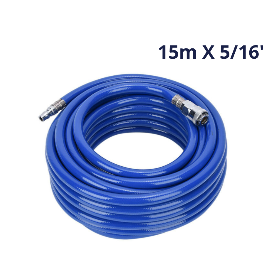 Air hose assembly PVC low pressure 15m X 5/16''
