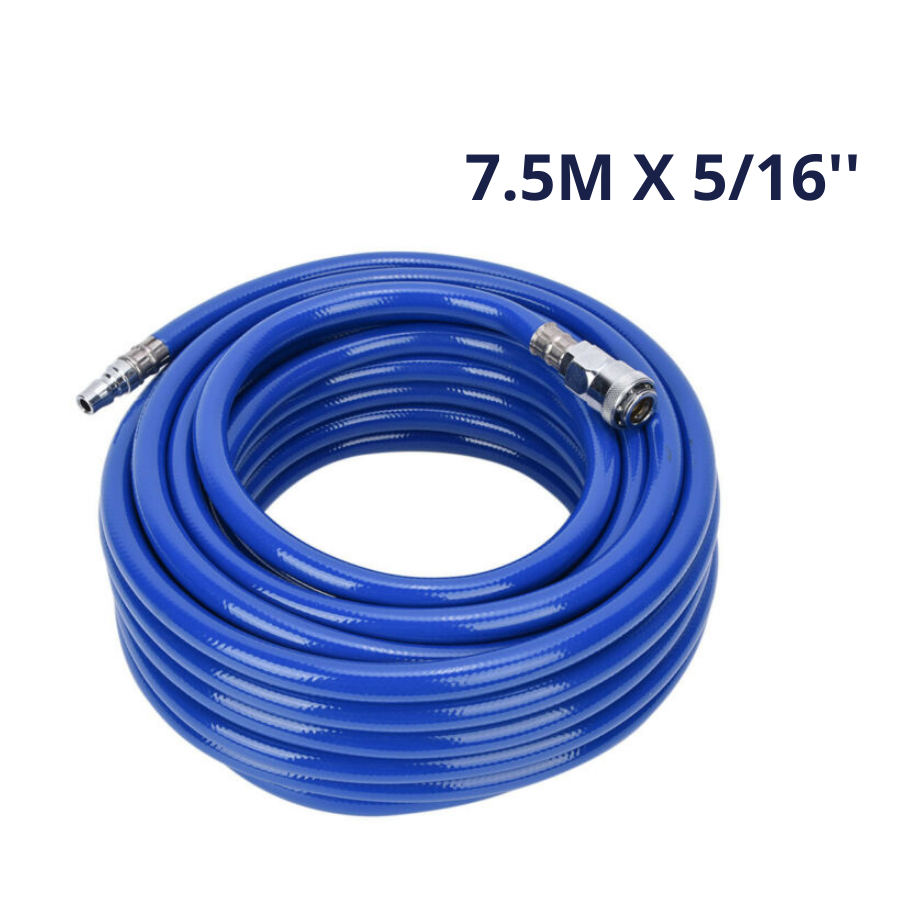 Air hose assembly PVC low pressure 7.5M X 5/16''