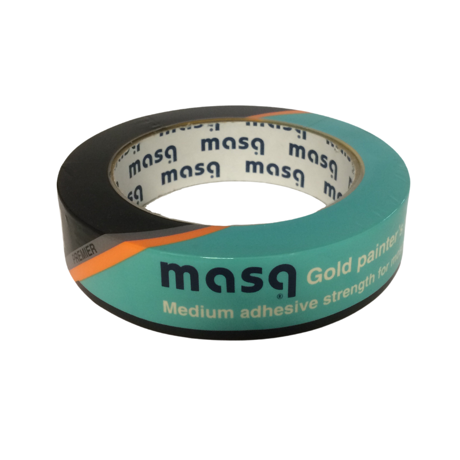 Masq Gold ( Med Tack ) Painters Masking Tape 25mm x 50m