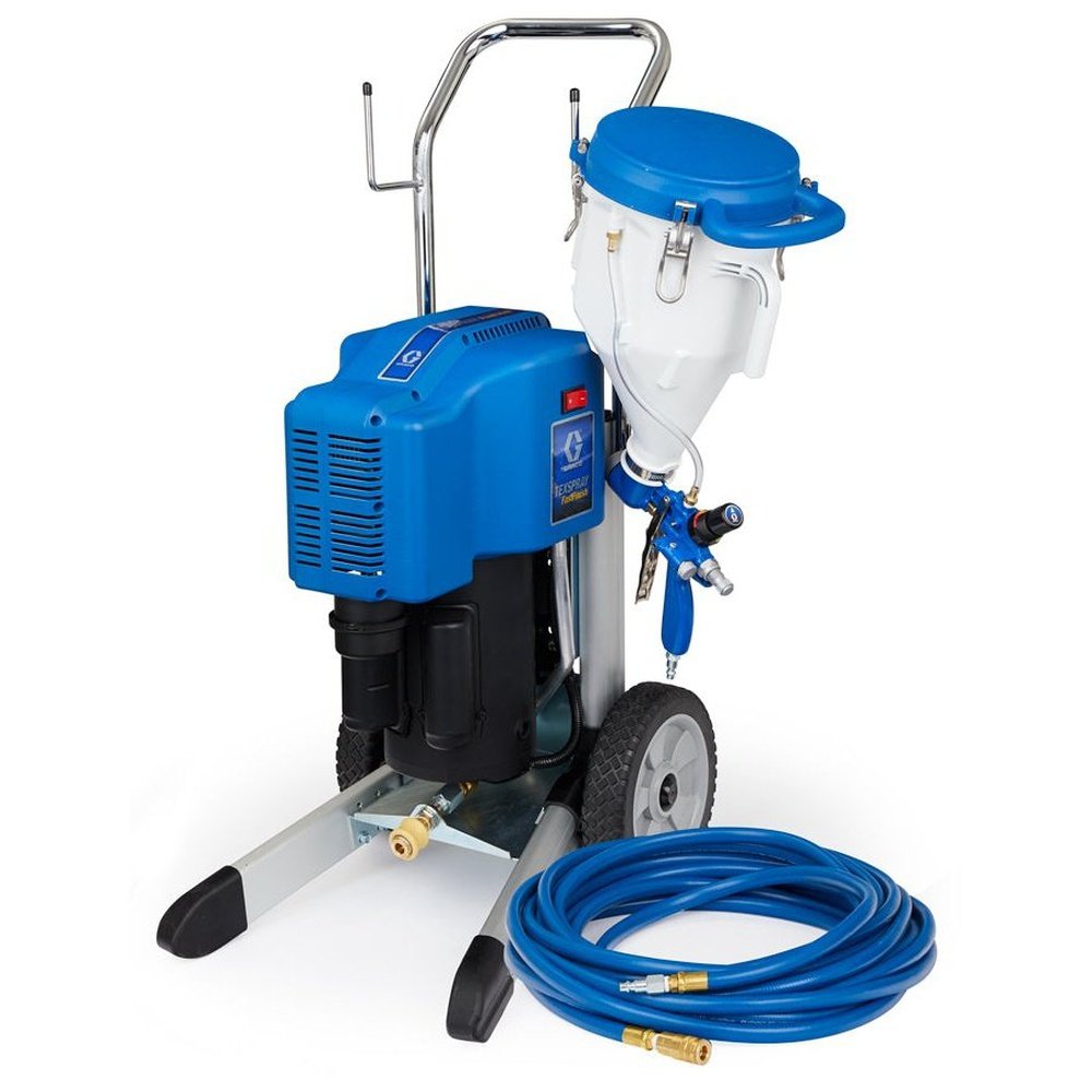 FastFinish Pro System with Pressure-Boosted Hopper Gun