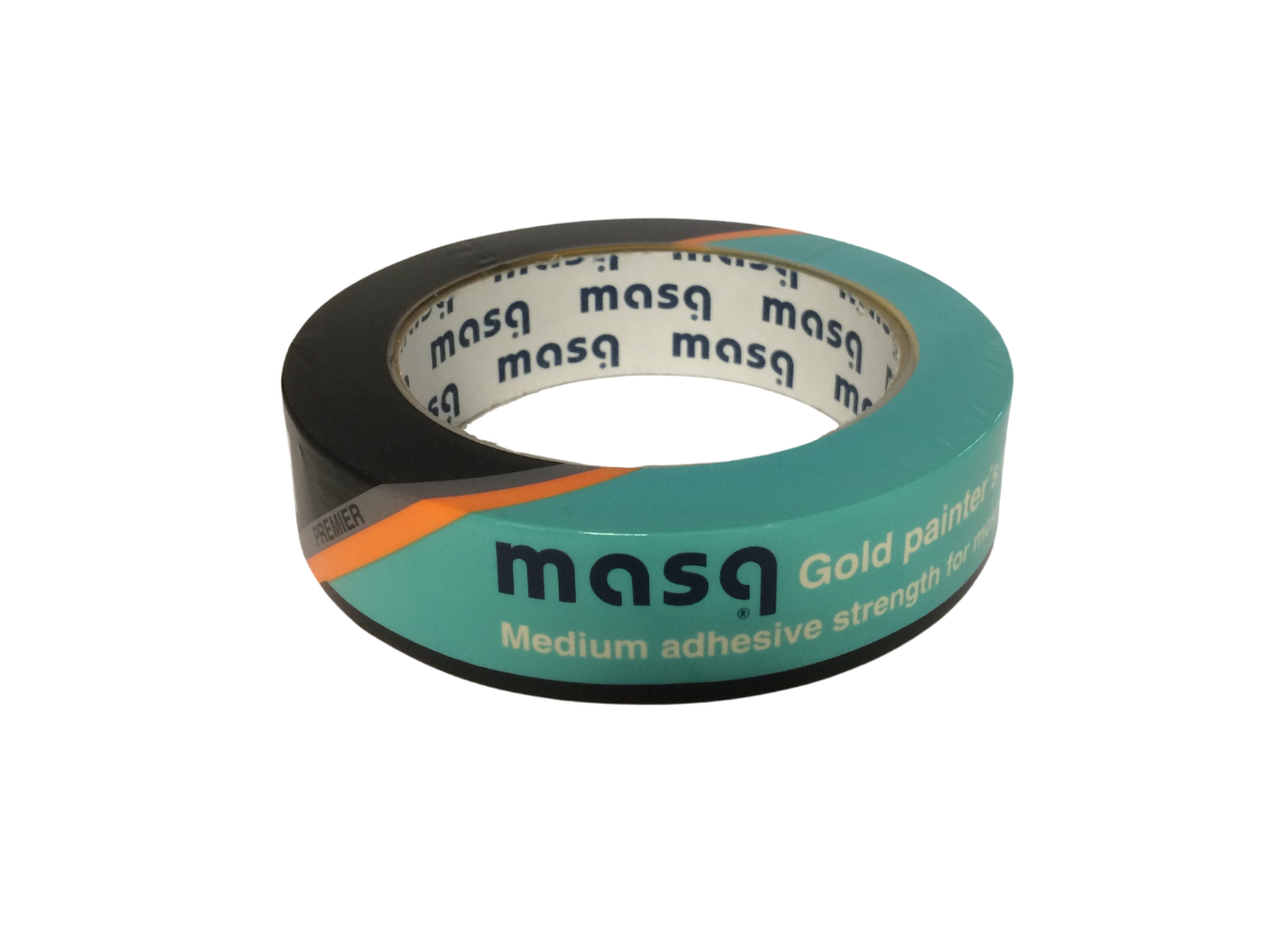 Masq Gold ( Med Tack ) Painters Masking Tape 25mm x 50m