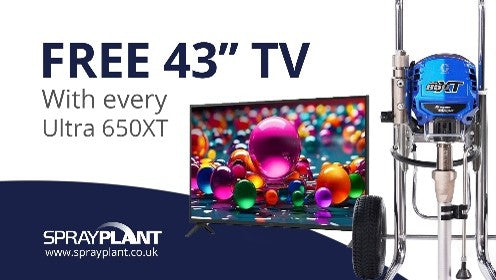 Graco Ultra 650 XT Hi-Boy 110v With Free 43" tv !